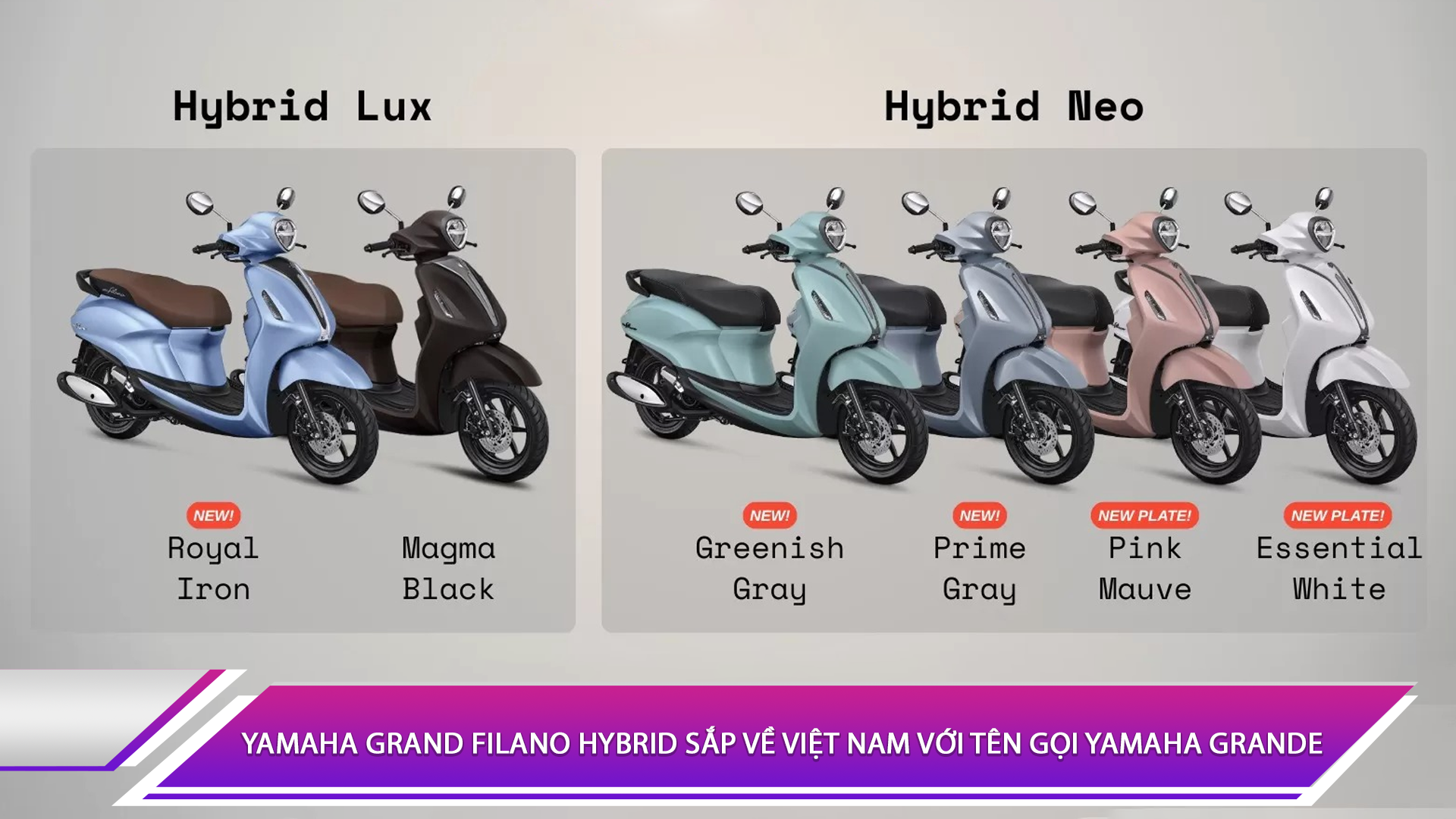 Yamaha Grand Filano Hybrid sắp về Việt Nam với tên gọi Yamaha Grande 